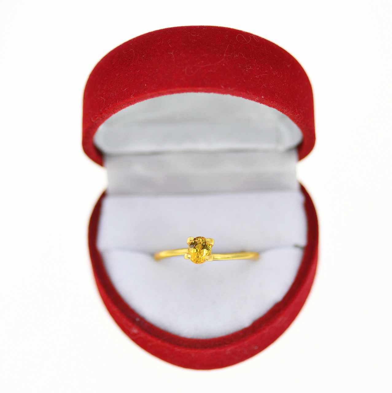 Szafir żółty kamień szlachetny na złoty pierścionek 0,75 ct