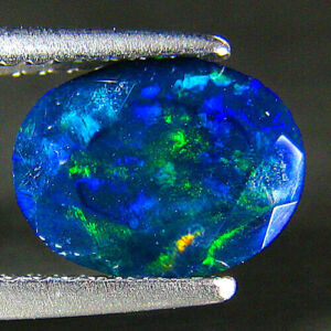 Etiopski opal czarny 9×7 mm kamień szlachetny