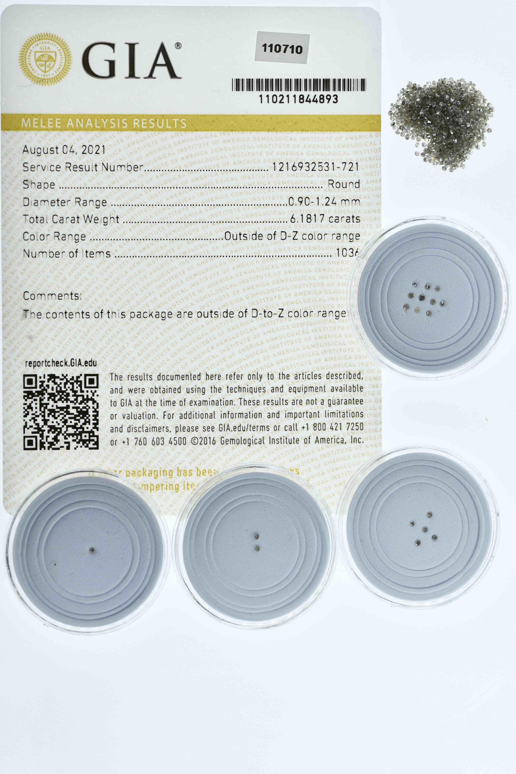 Diament GIA do oprawy bocznej 0,9-1,24 mm 10szt