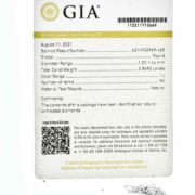 Diament GIA do oprawy bocznej 1,2-1,44mm I-J 1szt