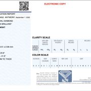 Diament na pierścionek zaręczynowy 0,15ct SI1 D IGI