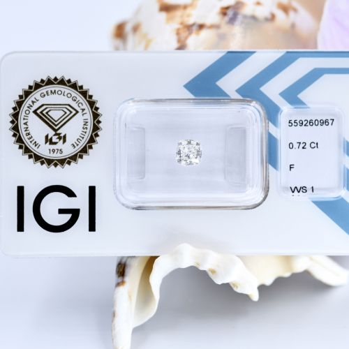 Diament na pierścionek 0,72ct VVS1 F IGI