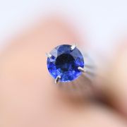 Szafir niebieski kamień szlachetny 5.2mm