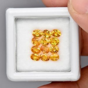 Szafir żółty 4x3mm kamień na pierścionek