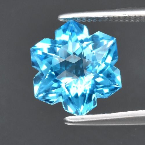 Topaz niebieski płatek śniegu 2,51ct na pierścionek