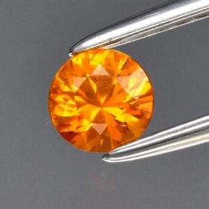 Szafir pomarańczowy 2mm do wyrobu biżuterii