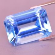 Niebieski topaz na duży pierścionek 16x11mm