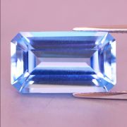 Niebieski topaz na duży pierścionek 18x10mm