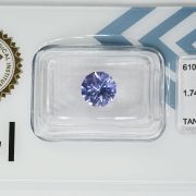 Tanzanit 1,74ct z certyfikatem IGI na pierścionek