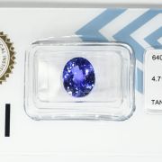 Tanzanit 4,71ct z certyfikatem IGI na pierścionek