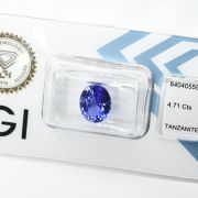 Tanzanit 4,71ct z certyfikatem IGI na pierścionek