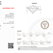 Diament czarny na sygnet 1,65ct IGI