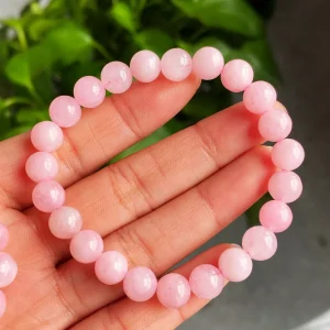 Bransoletka z naturalnego różowego kwarcu 8,2mm