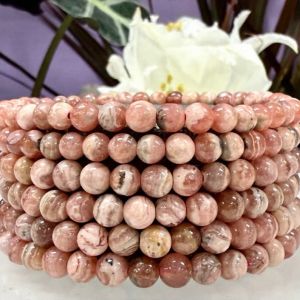 Bransoletka z naturalnego rodochrozytu 5,5mm