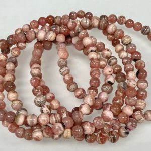 Bransoletka z naturalnego rodochrozytu 5,5mm