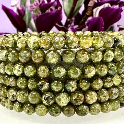 Bransoletka z naturalnego perydotytu 4mm