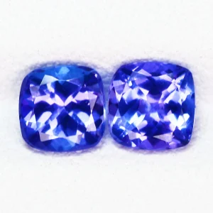 Tanzanit kamień szlachetny para na kolczyki 5,5mm