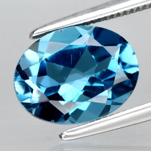 London topaz 9x7mm na pierścionek