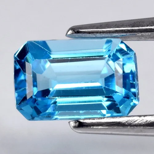 Topaz niebieski 6x4mm na pierścionek