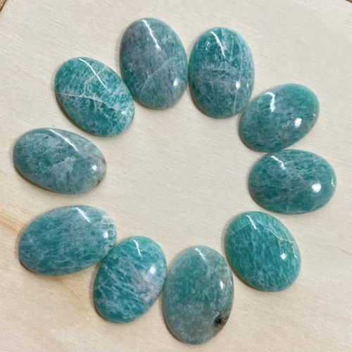 Amazonit zestaw 10 szt do wyrobu biżuterii artystycznej