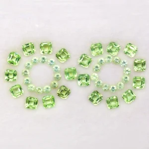 Perydot Zestaw kamieni do wyrobu biżuterii