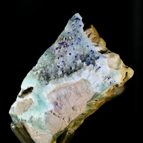 Aragonit z azurytem minerał okaz kolekcjonerski