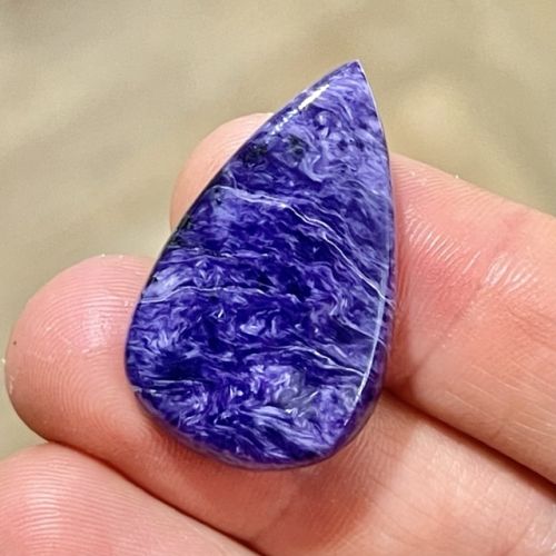 Czaroit kaboszon kamień do oprawy 35 x 22mm