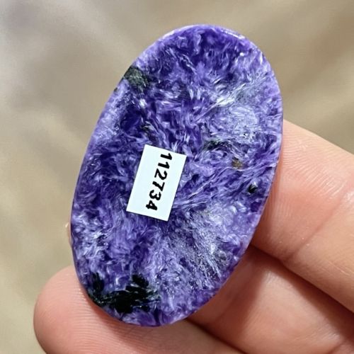 Czaroit kaboszon kamień do oprawy 43×27 mm