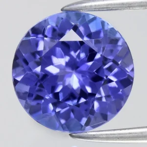 Tanzanit okrągły 6,8mm na pierścionek