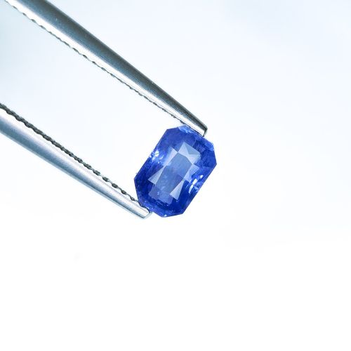 Szafir kamień szlachetny na pierścionek 7x5mm 1,24ct certyfikat IGI
