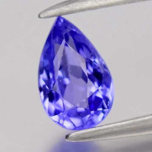 Tanzanit łezka 6,7×4,2mm na pierścionek