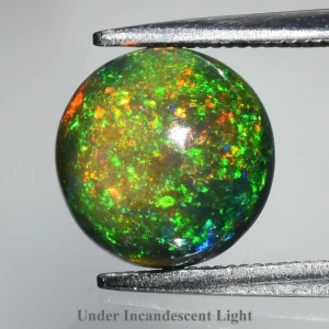 Opal czarny etiopski 8,5mm na pierścionek