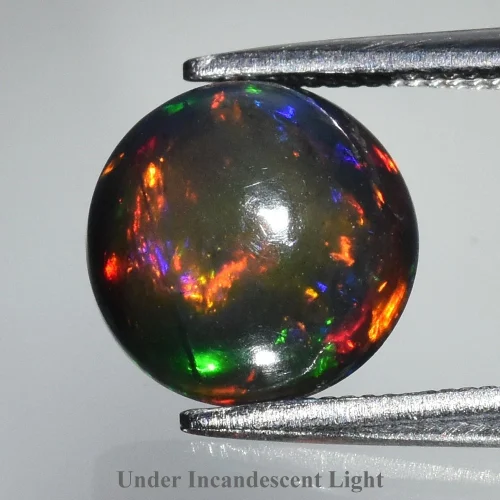 Opal czarny etiopski 8,3mm na pierścionek