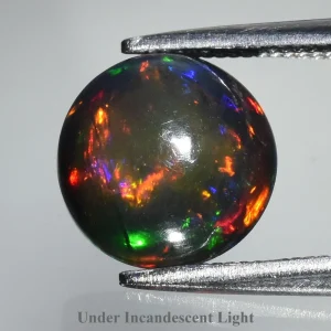 Opal czarny etiopski 8,3mm na pierścionek