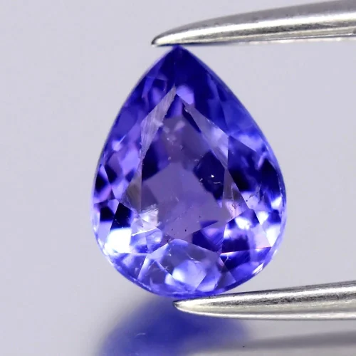 Tanzanit łezka 6,5x5mm na pierścionek