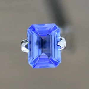 Tanzanit 9x 6,5mm z certyfikatem IGI na pierścionek