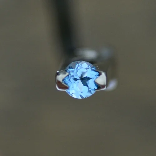 Topaz niebieski do wyrobu biżuterii 5 mm
