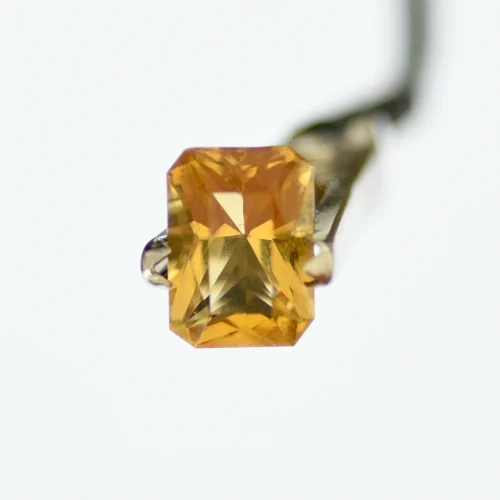 Cytryn prostokątny kamień na pierścionek 3,09ct
