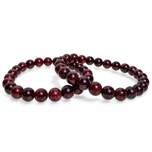 Bransoletka z naturalnego granatu 8mm