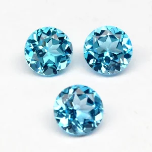 Topaz niebieski do wyrobu biżuterii 5 mm