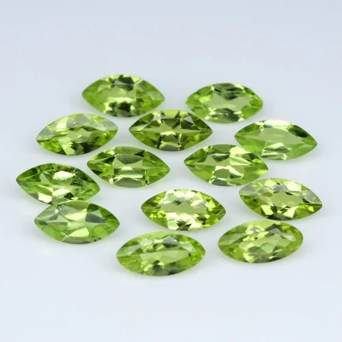 Perydot kamień do produkcji biżuterii 7×3,5mm