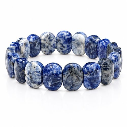 Bransoletka z naturalnego niebieskiego sodalitu 15x10mm